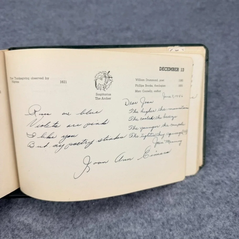 Vintage 1941 Signs of My Friends Vol 2 Autograph Zodiac Horoscope Birthday Book